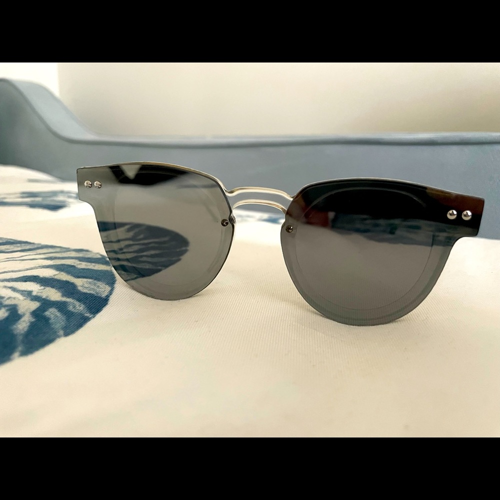 Spitfire Clear and Silver Mirrored Sunglasses